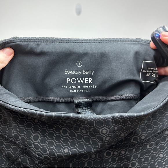 Sweaty Betty Power 7/8 Athletic Tights Workout Leggings Black/Gray Size Small - Picture 11 of 13